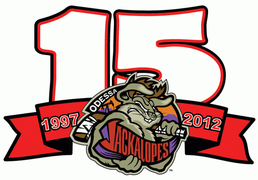 Odessa Jackalopes Logo - Odessa Jackalopes Anniversary Logo - North American Hockey League ...