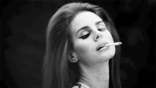 Lana Del Rey Black and White Logo - Lana Del Rey Smoking GIF & Share on GIPHY
