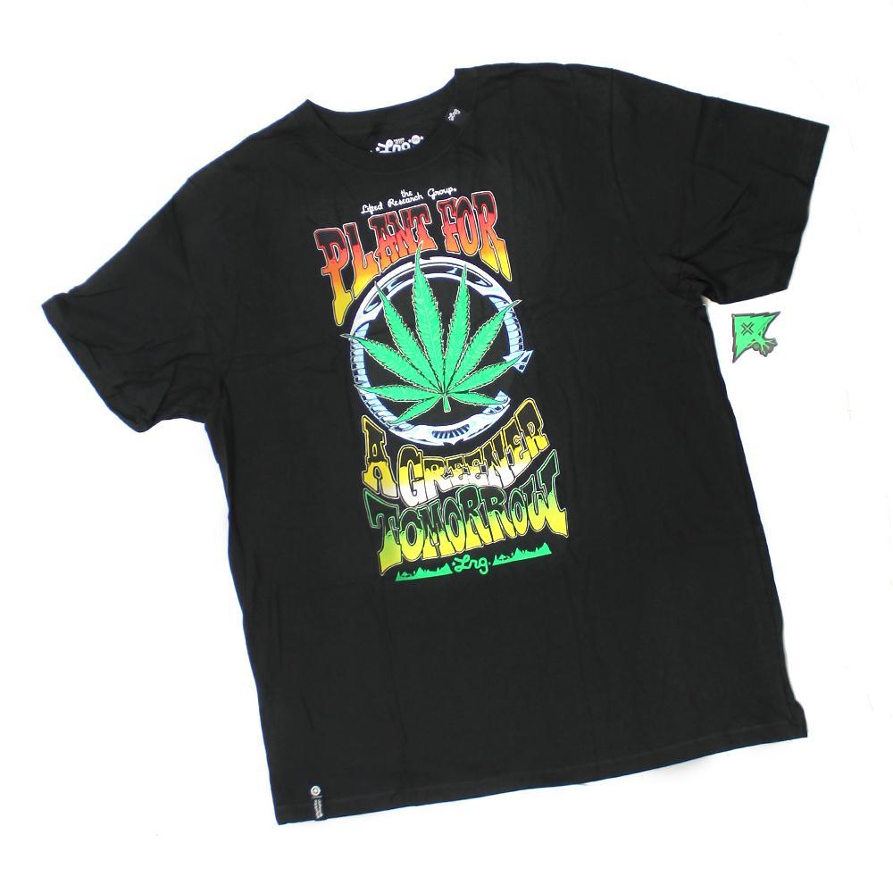 Lifted Research Group Logo - Mens LRG Lifted Research Group Plant for a Greener Tomorrow Black