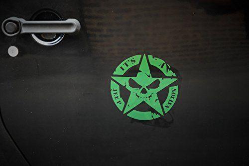 Jeep Nation Logo - Jeep Wrangler Star Skull 'IT'S A JEEP NATION' Premium Decal