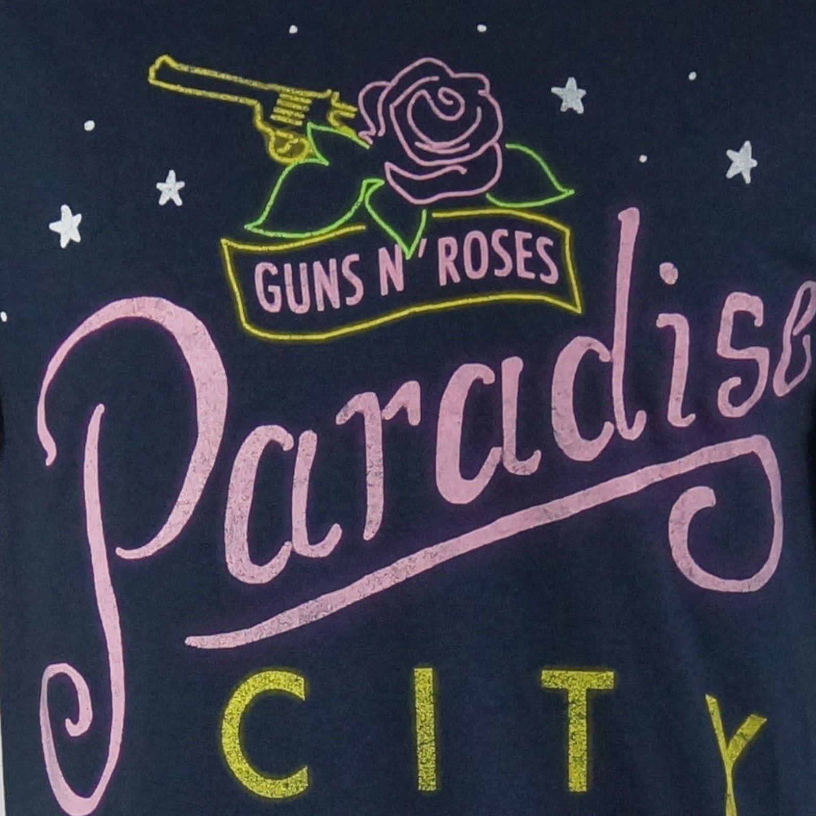 Paradise City Logo - OKOUFEN Authentic GUNS N ROSES Paradise City Sketch Logo T Shirt ...