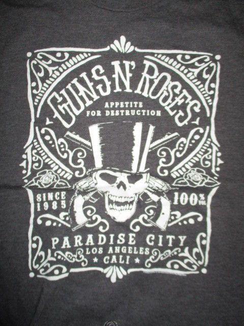 Paradise City Logo - GUNS N' ROSES Paradise City APPETITE FOR DESTRUCTION (XL) Shirt ...