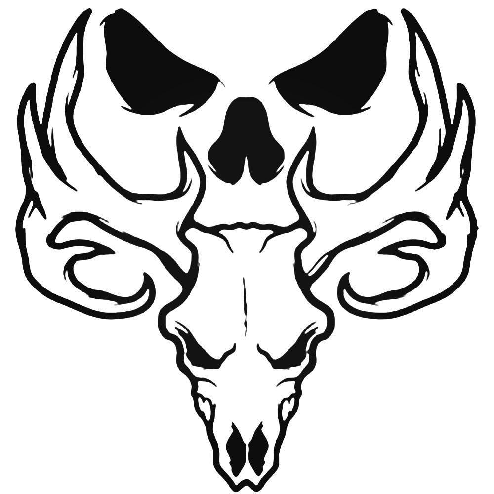Bone Collector Logo - Bone Collector Buck Antlers Skull Style 5 Decal