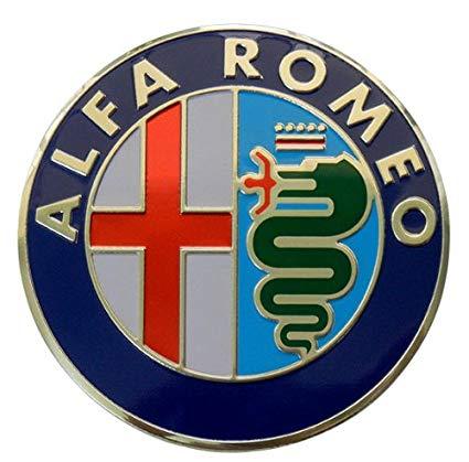 Alfa Romeo Logo - Alfa Romeo Large Thin Embossed Aluminum Emblem Logo Badge Crest ...