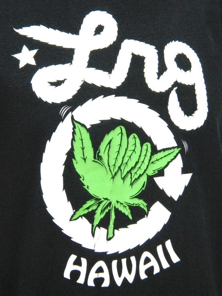Lifted Research Group Logo - LRG Lifted Research Group Mens Weed 420 Hang Loose Hawaii Black T