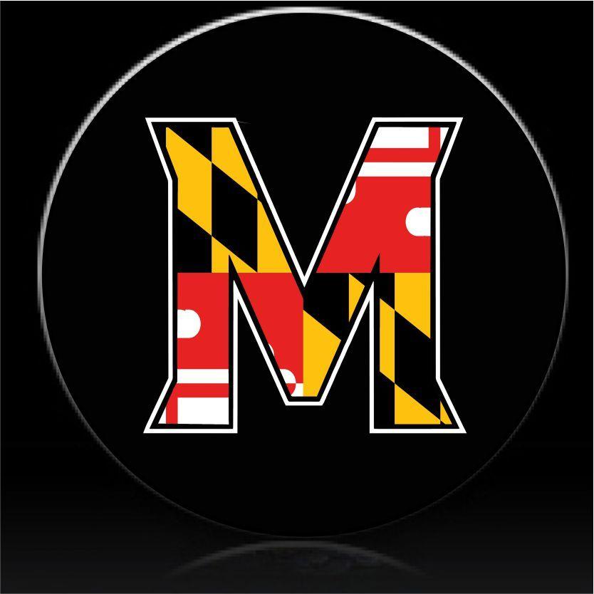 Maryland M Logo - Maryland M spare tire cover Tire Covers