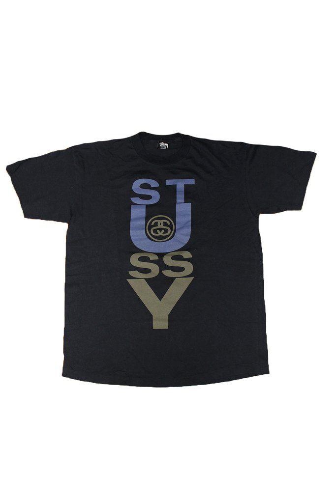 90s Stussy S Logo - Vintage 90's Stussy Made in USA T-Shirt – Afterlife Boutique