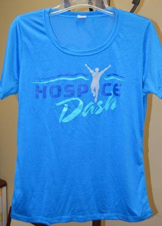 Blue Dash Logo - Blue Hospice Dash Race Shirts - Product Details