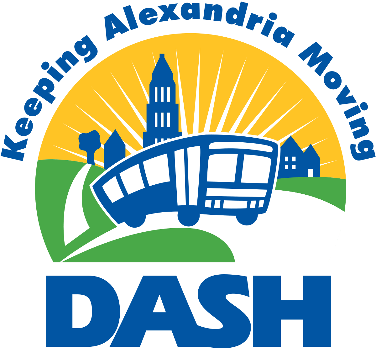 Blue Dash Logo - DASH (bus)