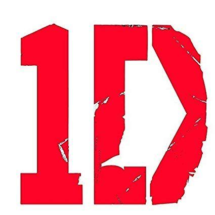 One Direction Logo - 1D One Direction Logo 3 wide (color: RED) decal