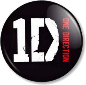 One Direction Logo - One Direction Logo Black 25mm 1 Pin Button Badge Boy Band Harry