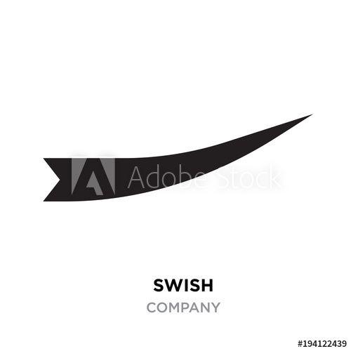 Swish Logo - Black swish logo for company, Vector Swooshes, Whooshes, and Swashes ...