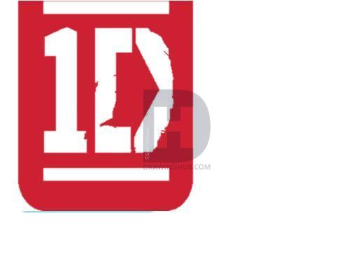One Direction Logo - How To Draw One Direction Logo, Step by Step, Drawing Guide