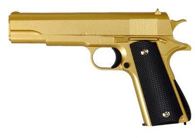 Guns and Gold Logo - Galaxy G13 Full Metal Spring BB Gun in gold - bbguns4less