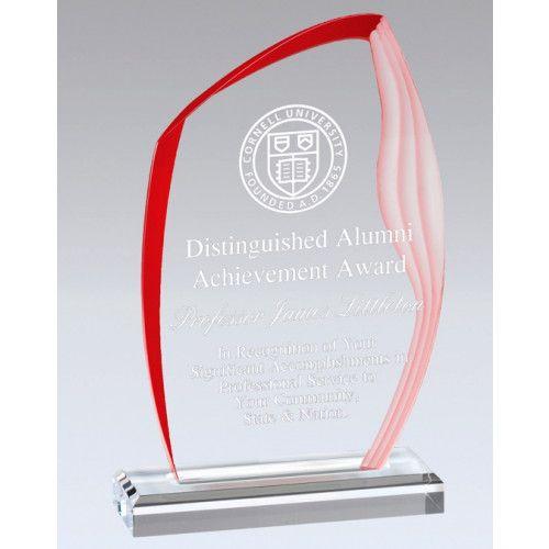 Red Wave Logo - Red Wave Acrylic Award CP48-ABCR with Free Engraving