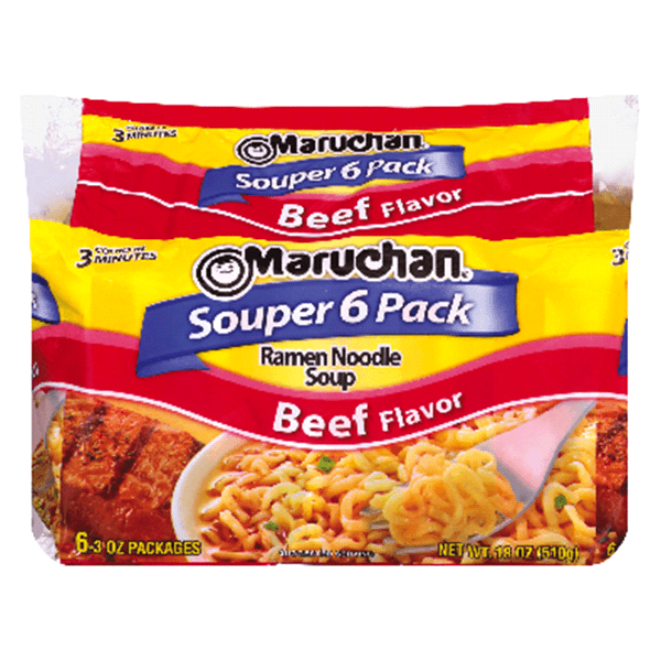 Maruchan Ramen Logo - Maruchan Ramen Souper Beef Pillow Pack - 6/18 oz | Meijer.com