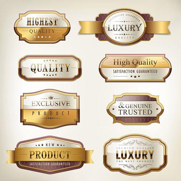 Gold Label Logo - Gold Label Design. Design vector. Free Vector Download