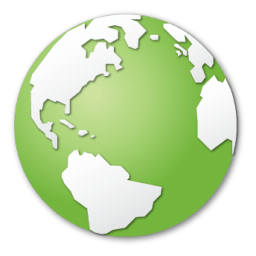 Green Globe Logo - planet, world, green, globe, earth icon