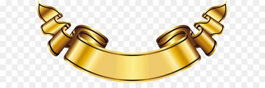 Gold Clip Art Logo - Logo Banner Gold Label - Large Gold Banner Clipart png download ...