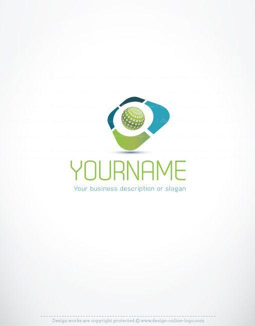 Green Globe Logo - exclusive design 3d green globe logo compatible free business home ...