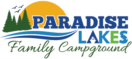 Camping Paradise Logo - Paradise Lakes Family Campground. Bristolville, Ohio Lakeside Camping