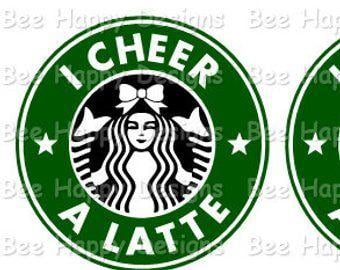 Starbucks Cheerleader Logo - Starbucks Logo w/BOW CHEER LEADER | Etsy