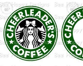 Starbucks Cheerleader Logo - Starbucks Logo w/BOW CHEER LEADER | Etsy