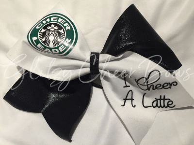 Starbucks Cheerleader Logo - Shop The Glitz :: SAY WHAT???? BOWS WITH TRENDY SAYINGS ...