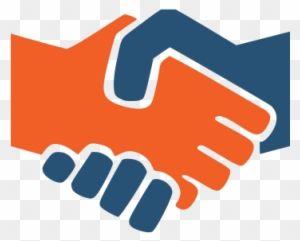 Orange Hands Logo - Referralnet Partners - Shaking Hands Logo Png - Free Transparent PNG ...