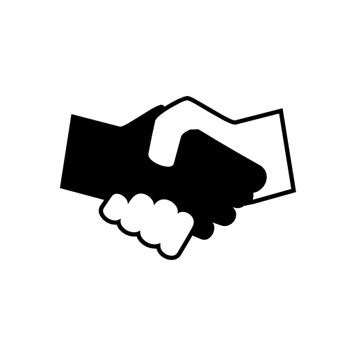 Shaking Hands Logo - Black and white shaking hands free vector icons designed by Freepik ...