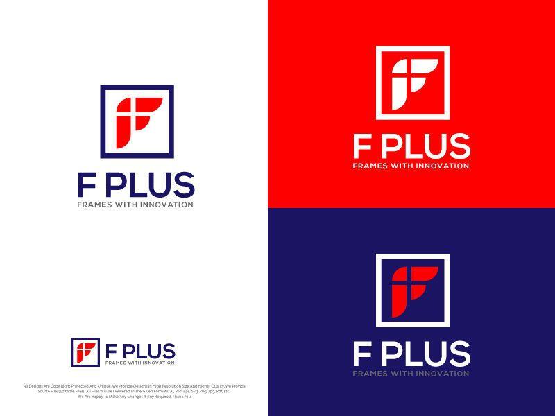 Red F Frames Logo - Logo Designing and Home Decor Store