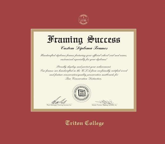 Red F Frames Logo - Custom Diploma Frames & Certificate Frames Success: Triton