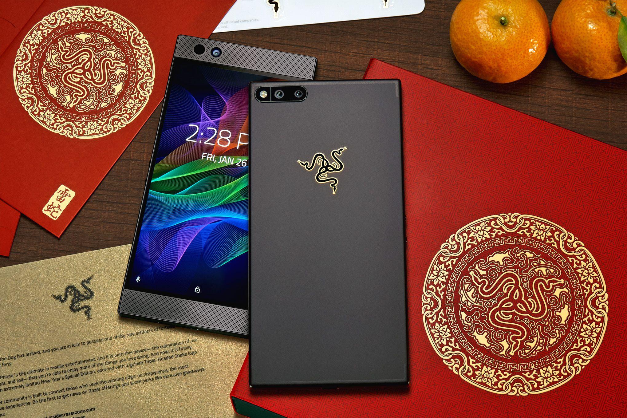 Red Gold F Logo - Razer announces a 'gold' Razer Phone that's gold in logo only