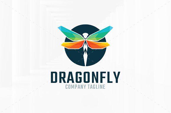 Dragonfly Logo - Dragonfly Logo Template Logo Templates Creative Market