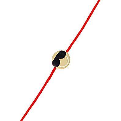 Red Gold F Logo - Smiley World - Bracelet Women Smiley Cool Cord Red Gold Vermeil - F ...