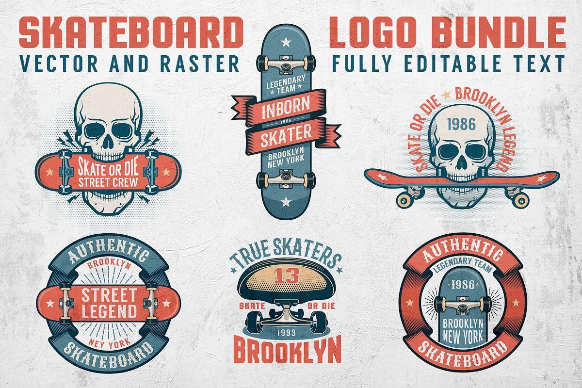 Skatebord Logo - Skateboard Logo Bundle
