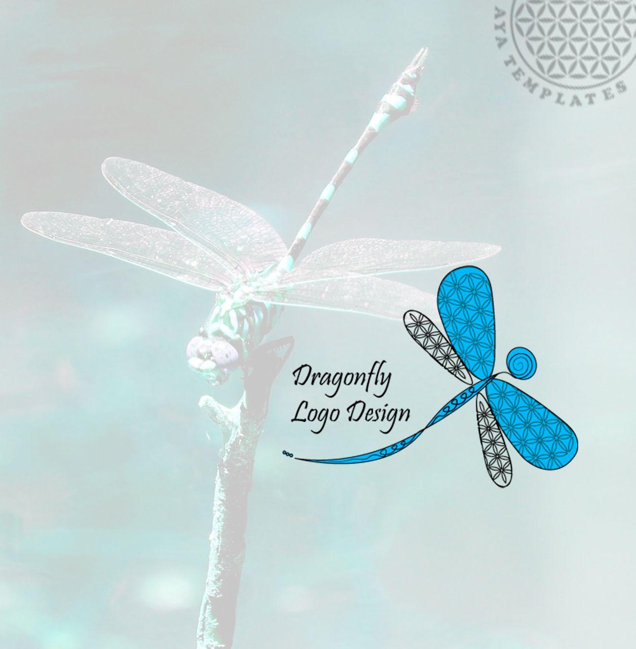 Dragonfly Logo - Blue Dragonfly Logo Design