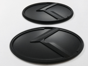 Black Kia Logo - 2pcs New 3D Black K Logo Badge Emblem Fit KIA OPTIMA K5 2011 2018