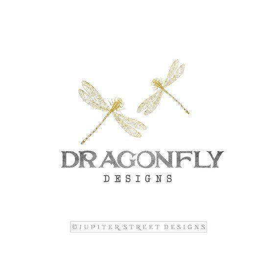 Dragonfly Logo - Logo Design Dragonfly Logo Photography Logo Premade