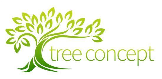 Green Tree Logo - Green tree logos vector graphic 01 Logo free download