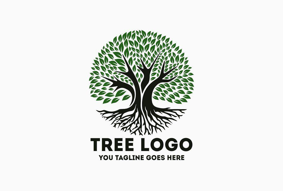 Green Tree Logo - Tree Logo Logo Templates Creative Market