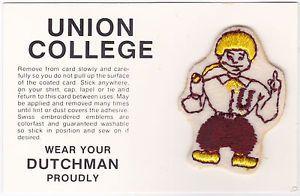 Union College Dutchmen Logo - UNION COLLEGE DUTCHMEN NCAA COLLEGE 1.75