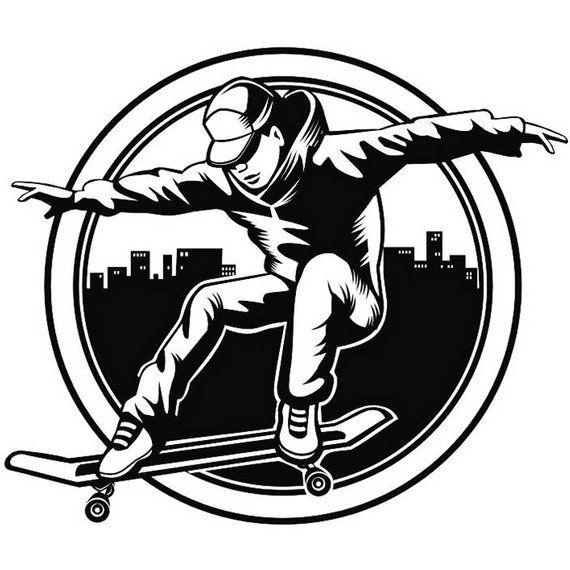 Skateboarding Logo - 10 Skateboarder drawing logo for free download on Ayoqq.org