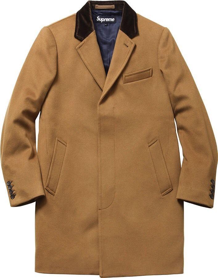 Loro Piana Supreme Box Logo - Supreme AW14 Camel Wool Overcoat Loropiana size S box logo Jacket ...