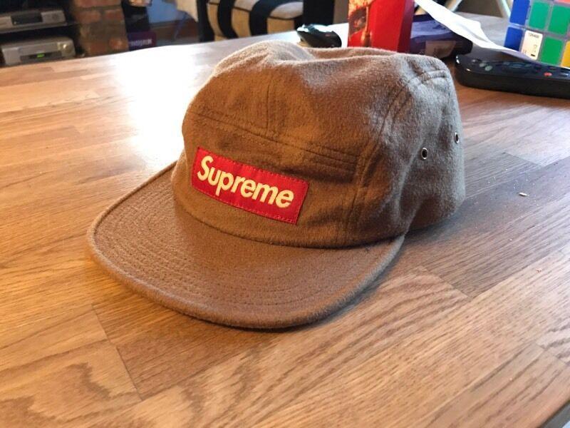 Loro Piana Supreme Box Logo - Genuine Supreme x Loro Piana 5 Panel Wool Beige Brown Rare Box ...