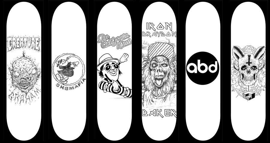 Drawings of Skateboard Logo - 8 TIPS FOR AN ASPIRING SKATEBOARD GRAPHIC ARTIST - Jenkem Magazine