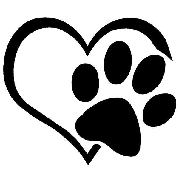 Dog Paw Logo - 3 x Lovely Cat Dog Paw Print Reflective Car Decal Sticker Window ...