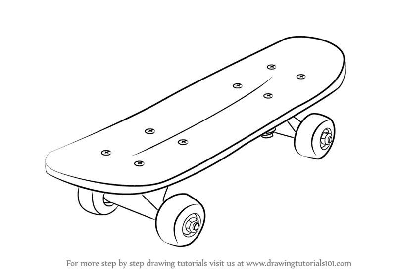 Drawings of Skateboard Logo - Learn How to Draw Skateboard (Skateboarding) Step by Step : Drawing ...