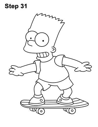 Drawings of Skateboard Logo - The Simpsons