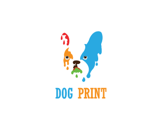 Dog Print Logo - Dog Print Designed
